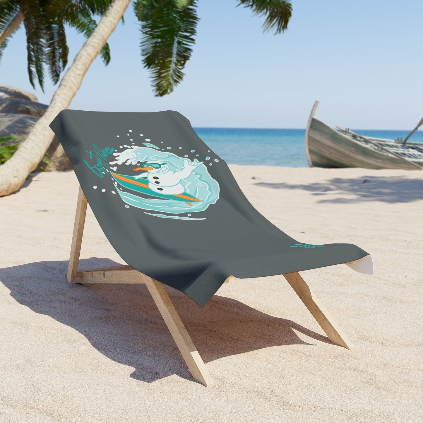 Frosty Vibes Beach Towel