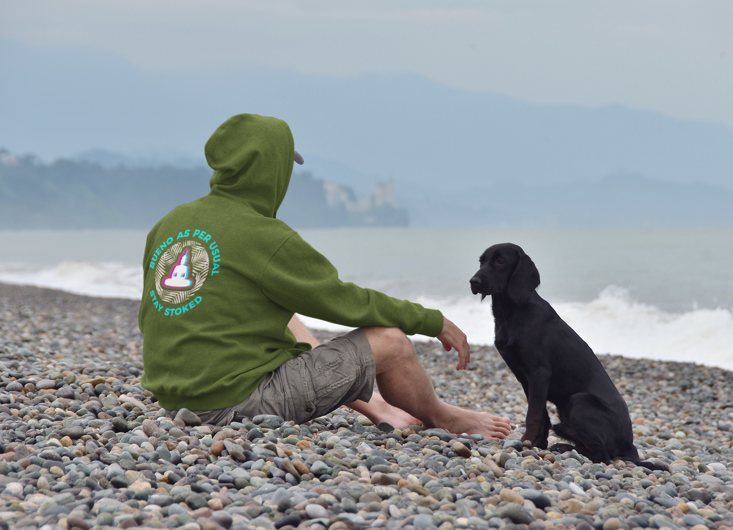 Stoked Buddha Hoodie - Logo Front