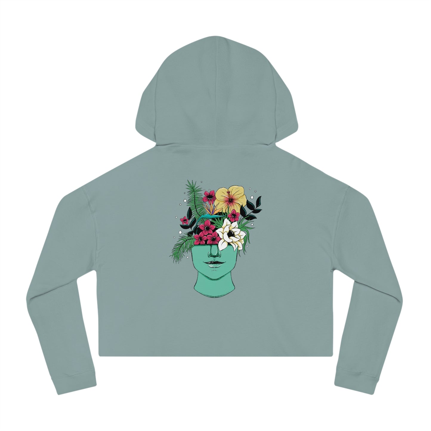 Flourish Cropped Hoodie - Logo Front