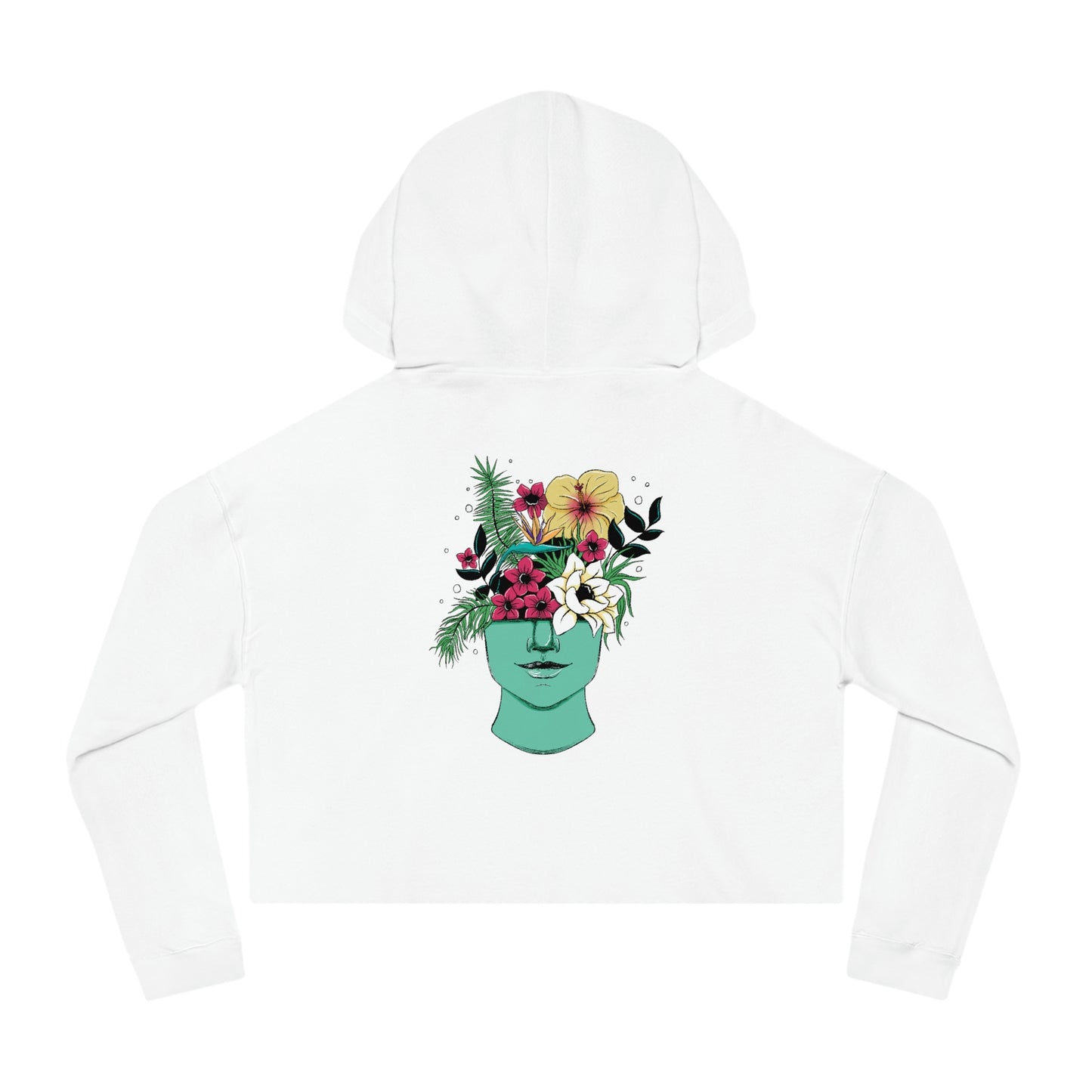 Flourish Cropped Hoodie - Logo Front