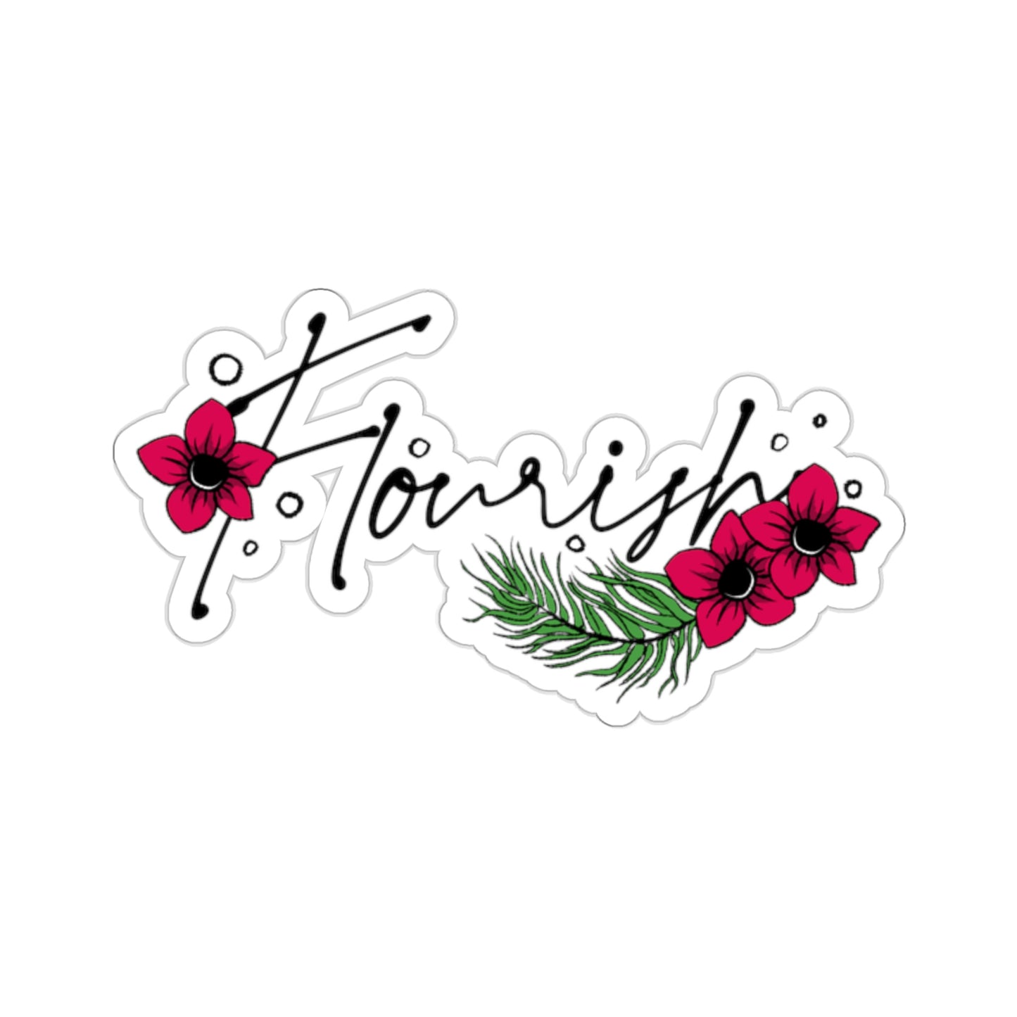 Flourish Kiss-Cut Stickers