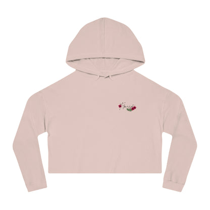 Flourish Cropped Hoodie - Logo Front