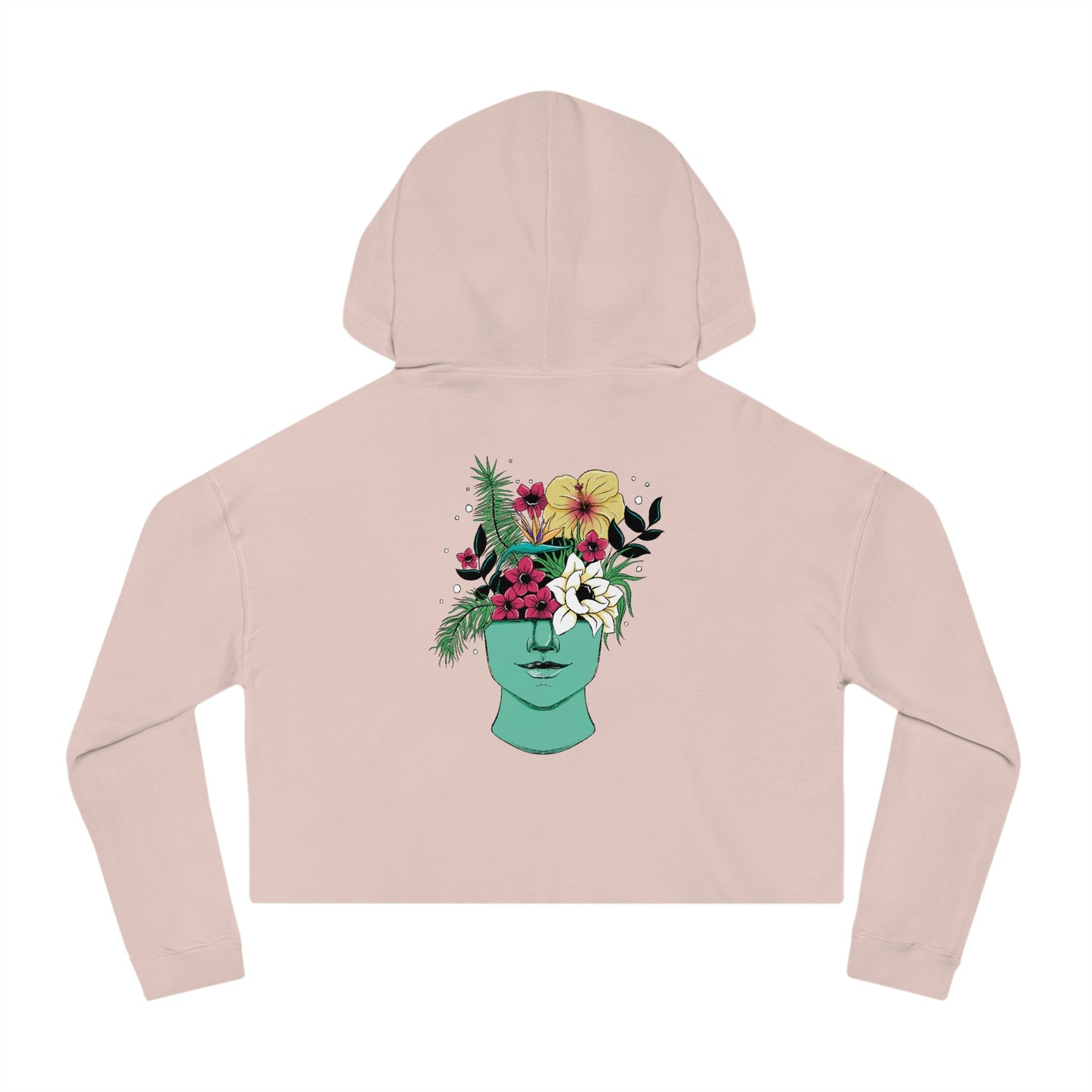 Flourish Cropped Hoodie - Logo Front